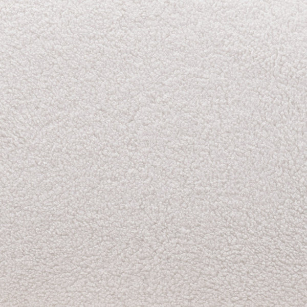 HomeRoots 30" Cream Faux Shearling Slipper Chair - Modern Armless Accent for Cozy Living Rooms & Offices 556453