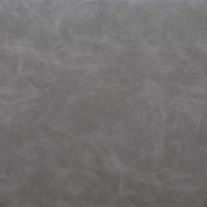 Homeroots 28" Gray And Gold Faux Leather Swivel Arm Chair   556467