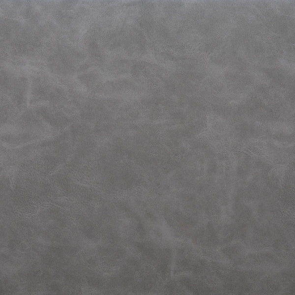 Homeroots 28" Gray And Gold Faux Leather Swivel Arm Chair   556467