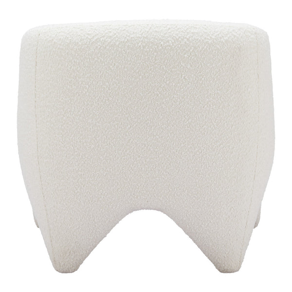Homeroots 30" White Sherpa Arm Chair   556477