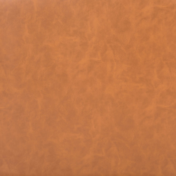 Homeroots 22" Brown And Silver Faux Leather Side Chair   556490