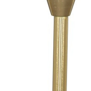 Homeroots 22" Gold Gray And White Marble Pedestal End Table – Chic Iron Base For Modern Elegance In Any Room   556506