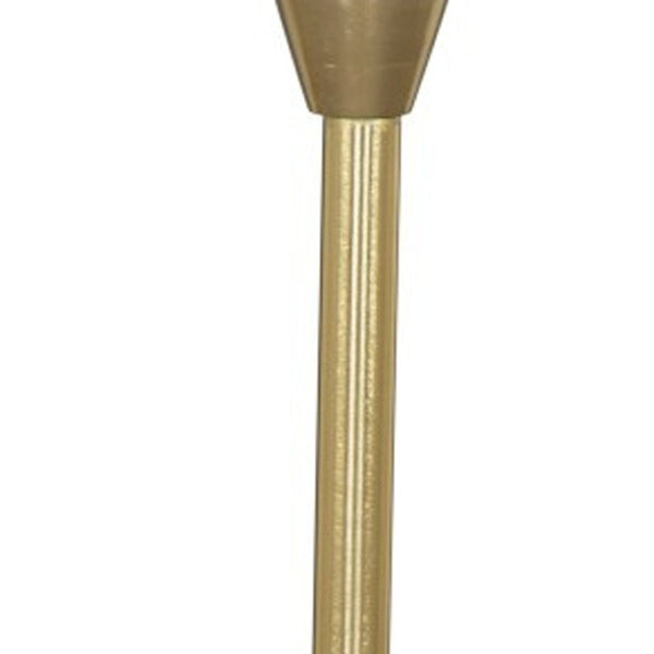 Homeroots 22" Gold Gray And White Marble Pedestal End Table – Chic Iron Base For Modern Elegance In Any Room   556506