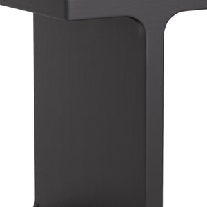 Homeroots 20" Black Solid Wood Pedestal End Table – Stylish Space-saving Accent For Living Rooms, Bedrooms & More   556520