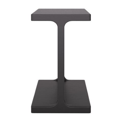 Homeroots 20" Black Solid Wood Pedestal End Table – Stylish Space-saving Accent For Living Rooms, Bedrooms & More   556520
