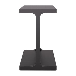 Homeroots 20" Black Solid Wood Pedestal End Table – Stylish Space-saving Accent For Living Rooms, Bedrooms & More   556520