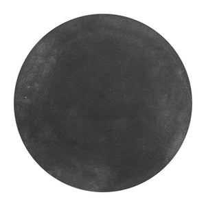 Homeroots 21" Black And Gold Round Pedestal End Table – Modern Aluminum Accent Table For Stylish Decor   556526