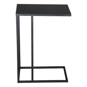Homeroots 24" Black Iron Abstract End Table - Stylish Accent Piece For Living Room Or Bedroom Decor Upgrade   556549