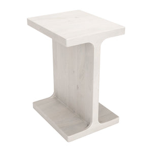 Homeroots 20" Natural Solid Wood Pedestal End Table - Versatile Accent For Living Room, Bedroom, Or Entryway   556558