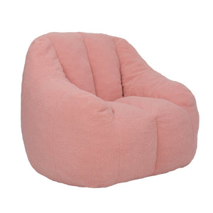 English Elm Bean Bag Chair Oversized Faux Fur Memory Foam Lounge Seat for Dorm or Living Room Pink W2200P243728