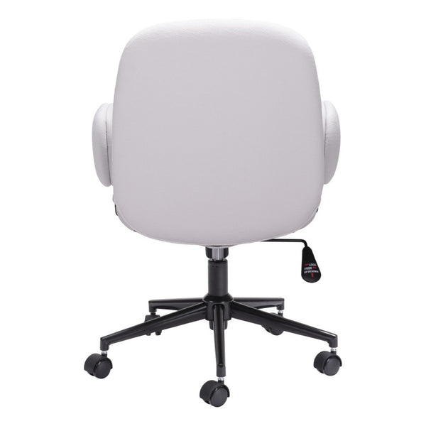 HomeRoots Beige Ergonomic Swivel Office Chair with Adjustable Height & Armrests for Ultimate Comfort & Style 556768