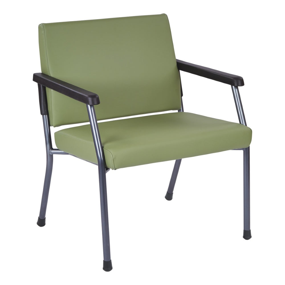 OSP Home Furnishings Bariatric Guest Chair with Reinforced Metal Frame and Plush Padded Seat for Medical Use BC9602-R106