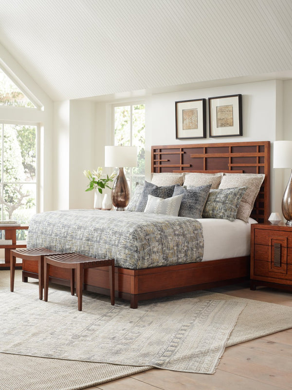 Lexington Tommy Bahama Home Isabela Nightstand: Elegant Pan-asian Design With 3 Drawers, Aged Iron Accents For Modern Living Sebana  556-621