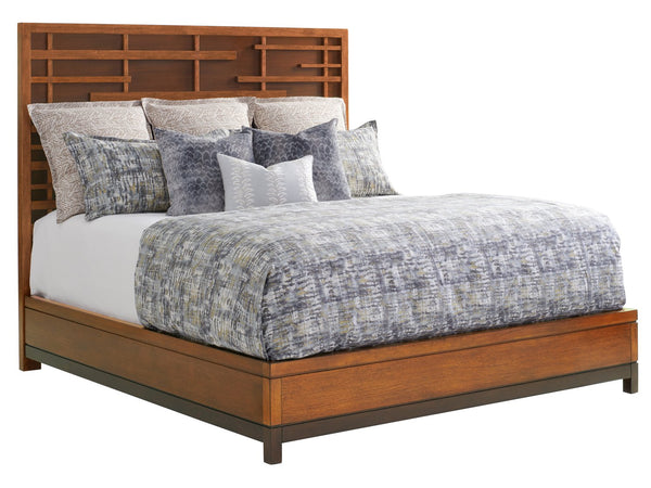 Lexington Tommy Bahama Home Shanghai Panel Bed - Embrace Zen Elegance With Sleek Lines, Eclectic Materials, And Tranquil Design Sebana  556-144c