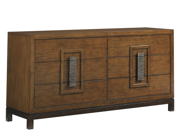 Lexington Tommy Bahama Home Heron Island Double Dresser - Elegant Six-drawer Storage With Artisan Hardware And Zen Design Elements Sebana  556-223