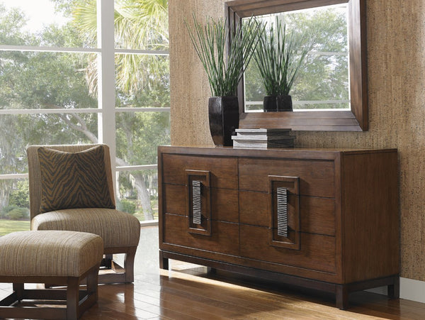 Lexington Tommy Bahama Home Heron Island Double Dresser - Elegant Six-drawer Storage With Artisan Hardware And Zen Design Elements Sebana  556-223