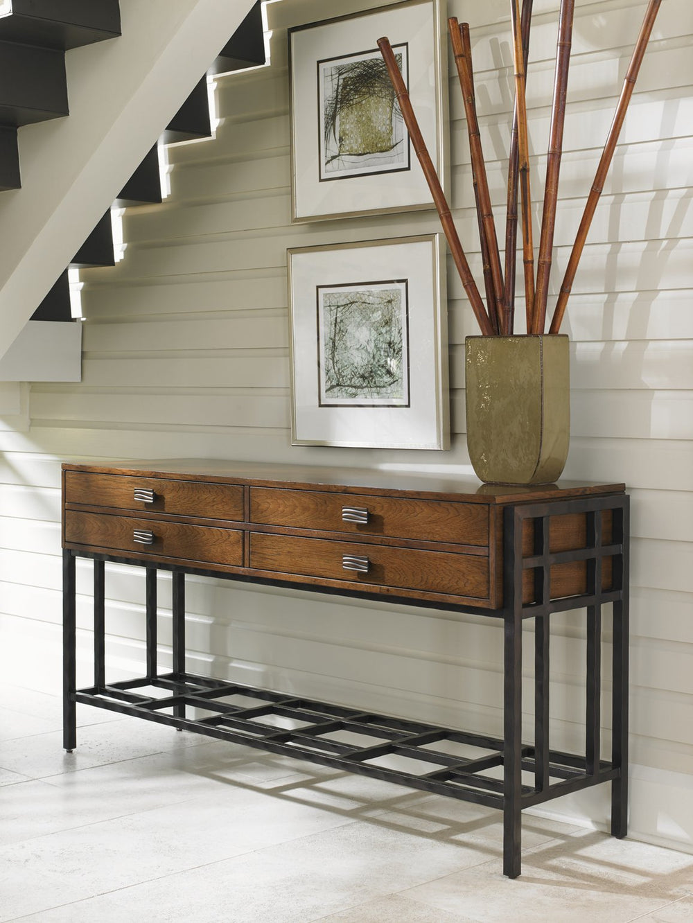 Lexington Tommy Bahama Home Saipan Sideboard - Elegant Pan-asian Design With Four Felt-lined Drawers For Timeless Style Sebana  556-869