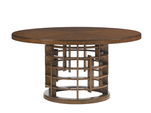 Lexington Tommy Bahama Home Meridien Round Dining Table - Embrace Zen Elegance With Pan-asian Design For Modern Living Spaces Sebana  556-875c
