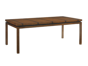 Lexington Tommy Bahama Home Marquesa Rectangular Dining Table - Elegant Quartered Hickory With Walnut Inlay For Modern Interiors Sebana  556-877