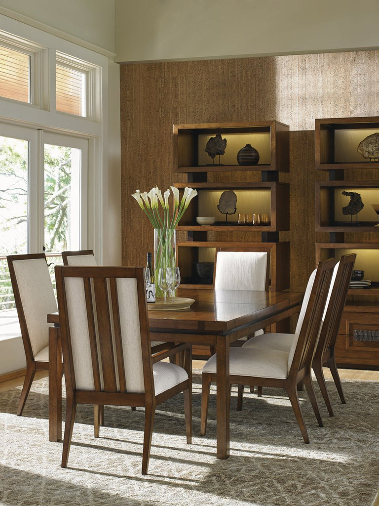 Tommy Bahama Home Tonga Stylish Tiered Bookcase with LED-Backlit Sea G ...