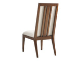 Lexington Tommy Bahama Home Natori Contemporary Art Deco Dining Chair With Exposed Slats And Cresting Waves Fabric Design Sebana  556-880-02