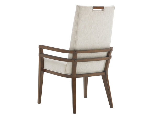 Lexington Tommy Bahama Home Coles Bay Arm Chair: Elegant Pan-asian Design, Upholstered Comfort & Modern Art Deco Style Statement Sebana  556-885-02