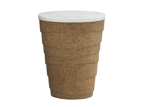 Lexington Tommy Bahama Home Kendari Round Accent Table - Stunning Cork-wrapped Base With Elegant Crystal Stone Top For Modern Living Sebana  556-951