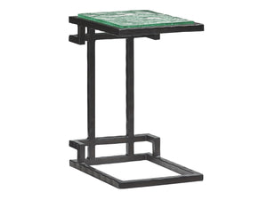 Lexington Tommy Bahama Home Hermes Glass Top Martini Table - Elegant Pan-asian Design With Hammered Metal Base For Modern Spaces Sebana  556-952c