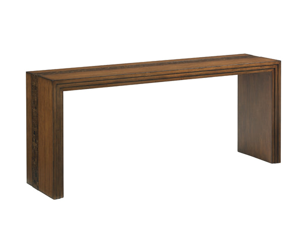 Lexington Tommy Bahama Home Turtle Island Console Table - Elegant Coconut Shell Inlay For A Modern Zen Home Décor Statement Sebana  556-967