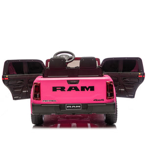 English Elm 24v Dodge Ram 2500 Licensed Kids Ride on Truck with Remote Dual Motors Suspension W1578P305882