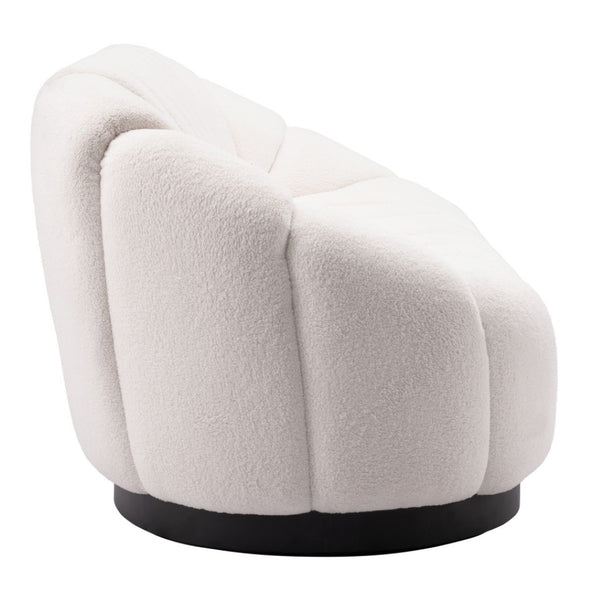 HomeRoots 85" Cream Polyester Sofa - Contemporary Elegance for Your Living Room, Durable & Comfortable Design 557022