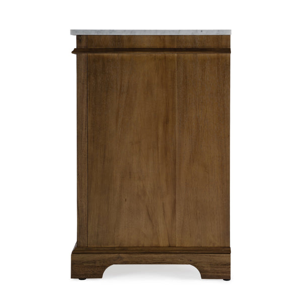 Butler Specialty Hanson Single Bathroom Vanity Set With Carrara Marble Top And Ample Storage For Elegant Spaces Medium Brown Acacia Solids,Mdf,Ceramic Sink,Carrara Marble 5570415-butler