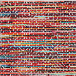 Homeroots 3' X 5' Hand Woven Striped Area Rug In Red And Black – Unique Artisan Craftsmanship For Cozy Spaces  Cotton Blend 557077