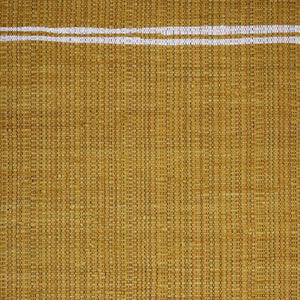 Homeroots 3' X 5' Mustard Striped Hand Woven Area Rug With Chic Fringe - Artisan Crafted For Unique Style  Cotton Blend 557084