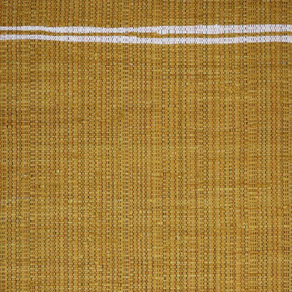 Homeroots 3' X 5' Mustard Striped Hand Woven Area Rug With Chic Fringe - Artisan Crafted For Unique Style  Cotton Blend 557084