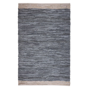 Homeroots 3' X 5' Gray And Beige Patchwork Handmade Area Rug - Unique Artisan Design For Indoor & Outdoor Style  Cotton Blend 557116