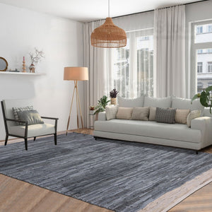 Homeroots 8' X 10' Hand Woven Gray And Beige Patchwork Area Rug – Unique Design For Stylish Living Spaces  Cotton Blend 557119