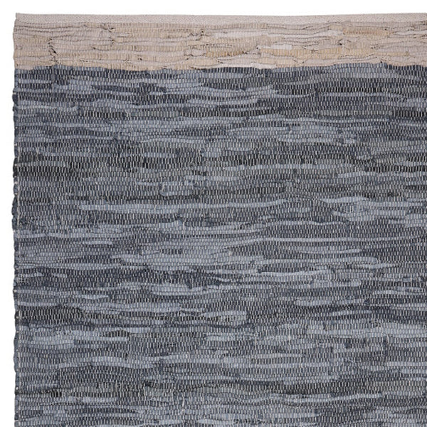 Homeroots 8' X 10' Hand Woven Gray And Beige Patchwork Area Rug – Unique Design For Stylish Living Spaces  Cotton Blend 557119
