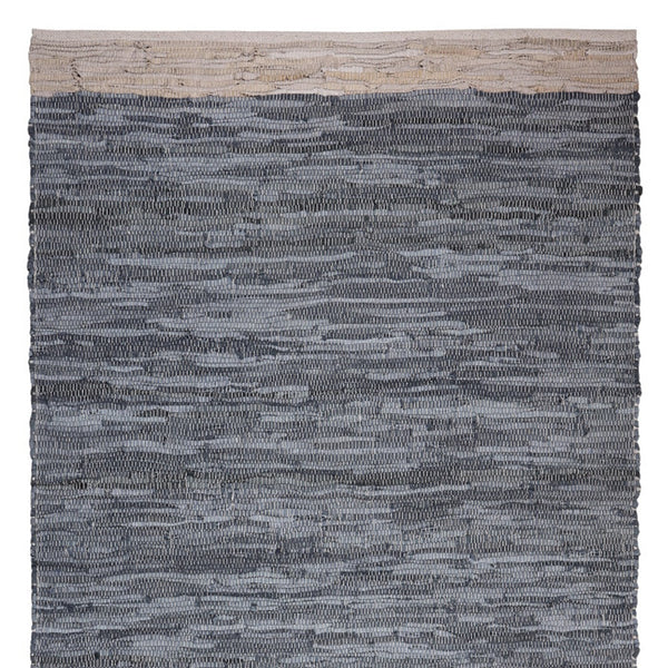 Homeroots 8' X 10' Hand Woven Gray And Beige Patchwork Area Rug – Unique Design For Stylish Living Spaces  Cotton Blend 557119