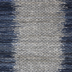 Homeroots 8' X 10' Hand Woven Blue Patchwork Area Rug - Unique Artisan Design For Stylish Home Décor  Cotton Blend 557129