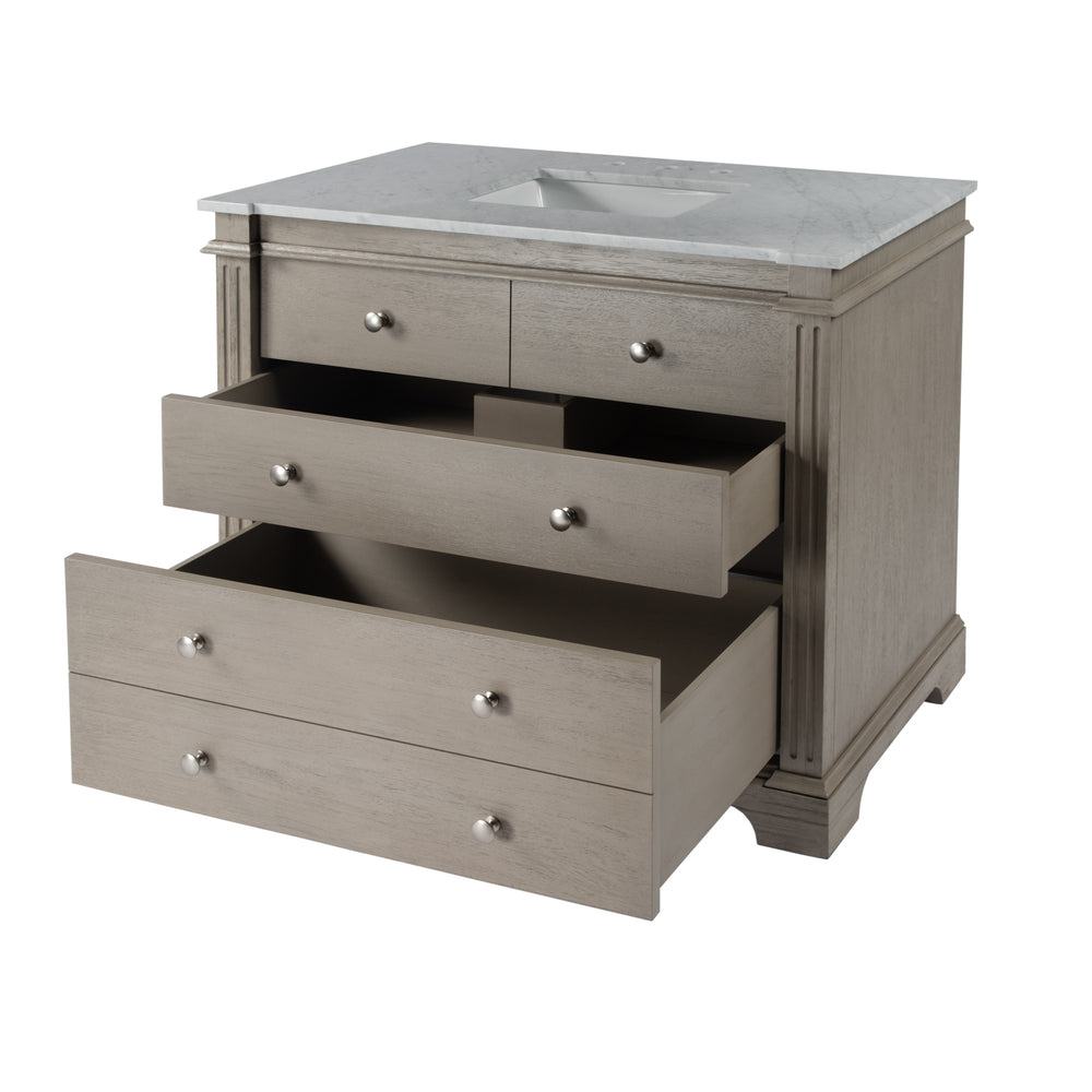 Rachelle. Single Marble Top Bathroom Vanity/Sink Set 5571329 Gray Butler Specialty