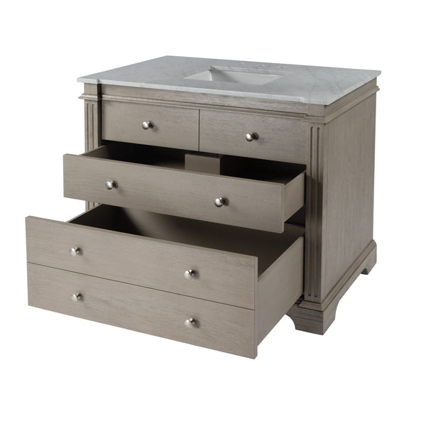 Rachelle. Single Marble Top Bathroom Vanity/Sink Set 5571329 Gray Butler Specialty