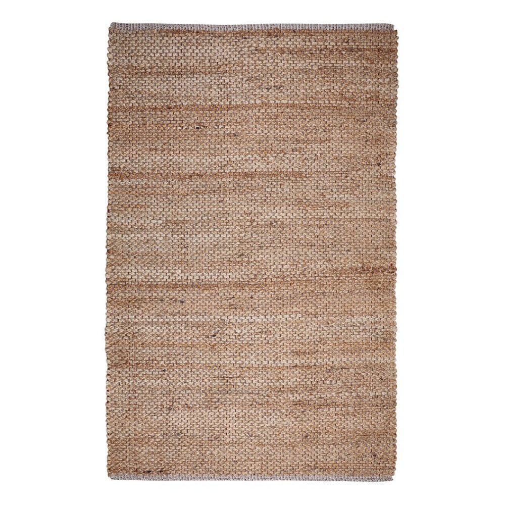 HomeRoots 4' Natural Jute Hand-Woven Area Rug - Durable, Artisanal Texture for Warmth in Any Room Design 557134