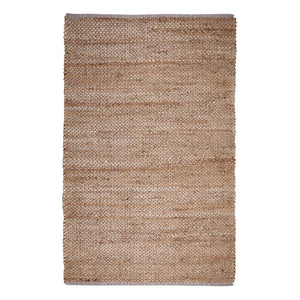 HomeRoots 4' Natural Jute Hand-Woven Area Rug - Durable, Artisanal Texture for Warmth in Any Room Design 557134