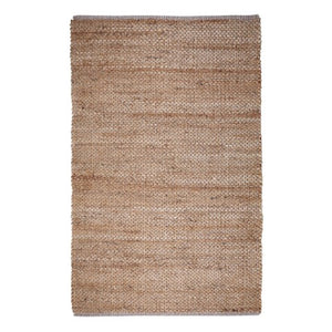 Homeroots 4' Natural Jute Hand Woven Area Rug - Unique Artisanal Design, Soft Texture, Versatile Décor Accent  Jute 557134