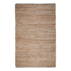 Homeroots 5' Natural Jute Hand Woven Area Rug - Unique Artisan Craftsmanship For Warmth & Style In Any Space  Jute 557135