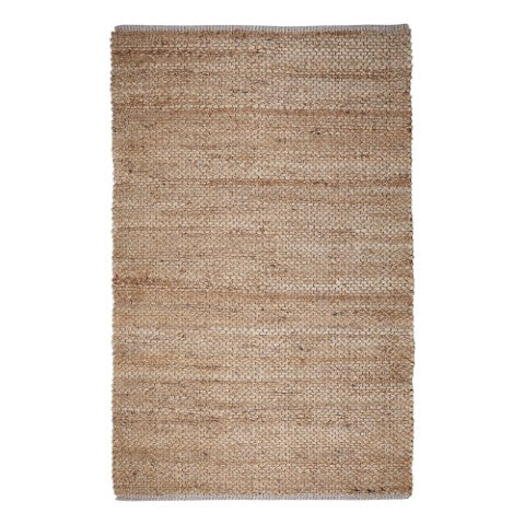 Homeroots 5' Natural Jute Hand Woven Area Rug - Unique Artisan Craftsmanship For Warmth & Style In Any Space  Jute 557135