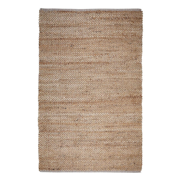 HomeRoots 5' Natural Jute Hand-Woven Area Rug – Elegant Textured Charm for Living Spaces, Durable & Unique Design 557135