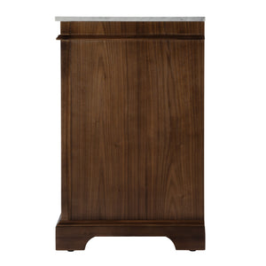 Butler Specialty Rachelle Bathroom Vanity Set: Exquisite Carrera Marble Top & Elegant Design For Modern Spaces Brown Mdf,Acacia,Acacia Veneer,Ceramic,Carrara Marble 5571489-butler