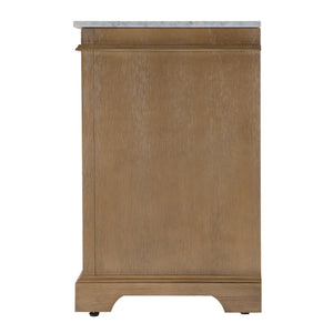 Butler Specialty Rachelle Bathroom Vanity Set: Exquisite Carrera Marble Top & Elegant Design For Modern Spaces Light Brown Mdf,Acacia,Acacia Veneer,Ceramic,Carrara Marble 5571495-butler